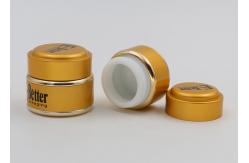 China 15ml / 20ml Ceramic Cosmetic Jars Silk Screen Printing For Face Cream supplier