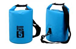 China 5l Sturdy Watertight Dry Storage Bags 0.5mm Thickness With Adjustable Strap supplier