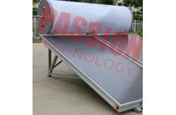 China 150L Solar Panel Hot Water Heater , Solar Assisted Water Heater Blue Titanium supplier