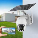 Solar Wifi Surveillance Wireless 4G SIM Card Camera With Motion Detection for sale