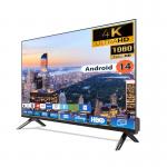 4k Uhd 65 75inch Frameless Model Flat Screen Led Lcd Smart Android Tv for sale