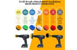 China 3PCS PP Material Car Drill Cleaning Brush Set Wheel Cleaning Brush supplier