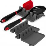 Nontoxic Silicone Spoon Rest BPA free Rustproof Nonstick Food Grade material for sale