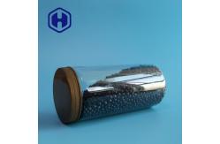 China Clear Noodle Pasta 1080ml Plastic PET Straight Sided Jar With Screw Lid supplier