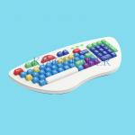 Customized computer keyboard designed especially for children color keyboard K-900 for sale