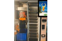 China Electric Freshly Squeezed Orange Juice Vending Machines With LED Display Screen supplier