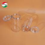 1660ML Recycled Used Transparent Storage Plastic Bottles Clear PET Cans Sealed Jar With Screw Lid for Pet food Coffee for sale