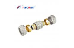 China Demountable Straight Pex Compression Fittings With Chrome Plated Finish supplier