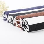 Easy To Care Comfortable Striped Knit Fabric For Casual Wear Low Shrinkage for sale