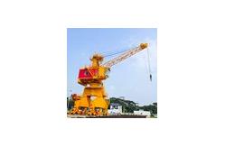 China Shipyard PLC Floating Dock Crane Marine Crane Lifting Capacity 5t~40t supplier