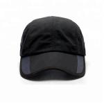 4 Panel Summer Golf Hats , Black Mesh Golf Hats OEM / ODM Available