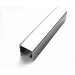 Mechanically Polished Aluminium Profile , Strangle Shape , Silver , Shine for sale