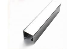 China Mechanically Polished Aluminium Profile , Strangle Shape , Silver , Shine supplier