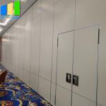 Aluminium Folding Door Retractable Acoustic Room Dividers Folding Portable Partition Wall For Hotel for sale