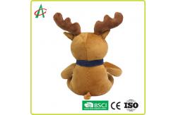 China CPSC 20cm High Red Nose Reindeer Stuffed Animal With T Shirt And Scarf supplier