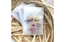 China Small Transparent sealable Padded Glassine Paper Bags For Snack supplier