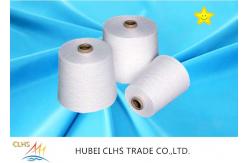 China Paper Cone Raw White Polyester Yarn High Strength and Knotless supplier
