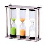 Tea Sand Timer Hourglass Luxury Style Classic 3 In 1 Sand Timer Clock for sale