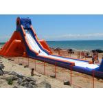 Yellow / Blue / White Inflatable Floating Water Slide For School And Garden