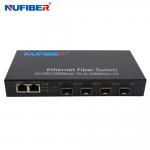10/100/1000M SFP Ethernet Switch 4 SFP to 2 RJ45 Port Gigabit SFP RJ45 Switch for sale