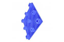 China 2000Kg Load Flat Injection Pallet 100 X 100 Cm HDPE Blue Material supplier