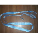 Green 1200kg Polyester Endless Slings , Flat Single Use Lifting Slings for sale