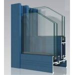Powder Painted 6063-T5 Aluminum Window Extrusion Profiles With  tapping for sale
