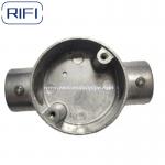 RIFI Emt Aluminum Junction Circular Box  Set Screw Type Through Way Angle Way Intersection Way Tee Way for sale