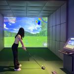Factory Direct Golf Simulator Indoor Family Golf Screen Interactive Projection for sale