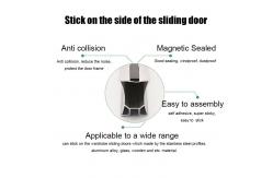 China Dustproof Wardrobe Door Seal Strip Self Adhesive Magnetic Material supplier