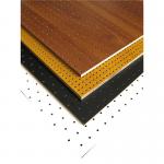 MDF Perforated Wood Acoustic Panels Auditorium Sound Insulation Wooden Board for sale