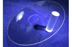 China Circular Transparent Sapphire Optical Windows Quartz Customized Sapphire Lens Wafer With Hole supplier