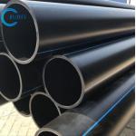 Black With Blue Strips PN10 ISO4427 HDPE Pipe For Water Supplying System Supplier for sale