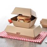 Fast Food Corrugated Cardboard Burger Box Eco-friendly Customized Biodegradable Box for sale