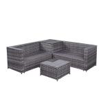 52.3 Inch Garden Outdoor Corner Sofa Set Waterproof Polyester for sale