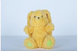 China 30CM Soft Plush Toys Environmentally Friendly Yellow Bunny Shape Printing Logo supplier