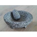 Kitchen Spice Grinding Stone Mortar And Pestle Press Garlic Pounder 20cm for sale