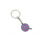 Lollipop Enamel Cute Metal Keychain Color Oil Silver Letter Keyring Iron for sale