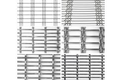 China SS Woven Architectural Wire Mesh Perforated Steel Cladding With Special Crimps supplier