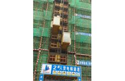 China Q355B Steel Sandblasting And Painted , Galvanised Construction Site Hoist supplier