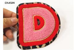 China Embroidery Wholesale Custom Chenille Patch,Iron On Cheap Chenille Letter Patchs supplier