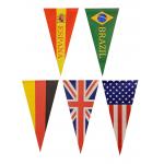 Swil 12X18 Felt Pennant Flag , 100 Polyester Triangle Banner Flags for sale