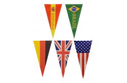 China Swil 12X18 Felt Pennant Flag , 100 Polyester Triangle Banner Flags supplier