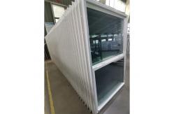 China American Design UPVC Single Hung Window With Double Tempered Glass And Crescent Lock supplier
