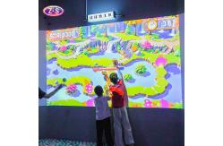 China 3800lm Smash Wall Game DLP Interactive Projector Games Ball Throwing Display supplier