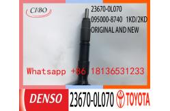 China ISO 23670-0L070 095000-8740 Auto Fuel Injector For TOYOTA Hilux supplier