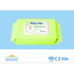 100 Pcs Disposable Wet Wipes , Biodegradable Baby Wipes CE / ISO Passed for sale