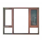 Vinyl PVC UPVC Casement Window Door Soundproof Glass With Mosquito Mesh for sale