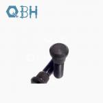 Round Head Tire Wheel Hub Fixings Knurled Bolt With Carbon Steel Material