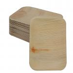 9x6 Compostable Palm Leaf Disposable Plates , Rectangle Biodegradable Leaf Plates for sale